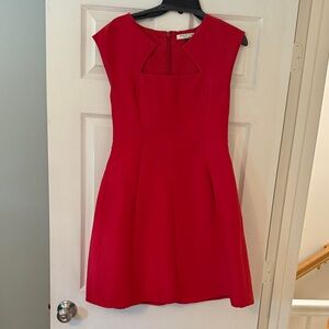 Halston Heritage Vibrant Red Mini Dress